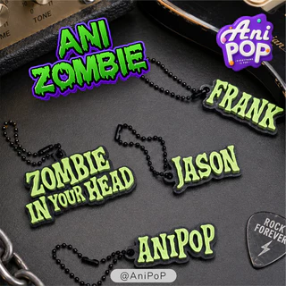 พวงกุญแจชื่อ 3 มิติ · AniPoP Zombie · เปลี่ยนชื่อได้ · ของขวัญสายร็อก · Name Keychain [K012]