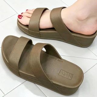 Cior.shop รองเท้าลำลองสตรีรองเท้าแตะแอร์น้ำหนักเบา 1761-36-40