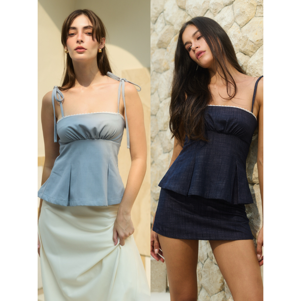 Nichii - Jolie Denim Cami Top เสื้อสายเดี่ยว ผ้ายีนส์