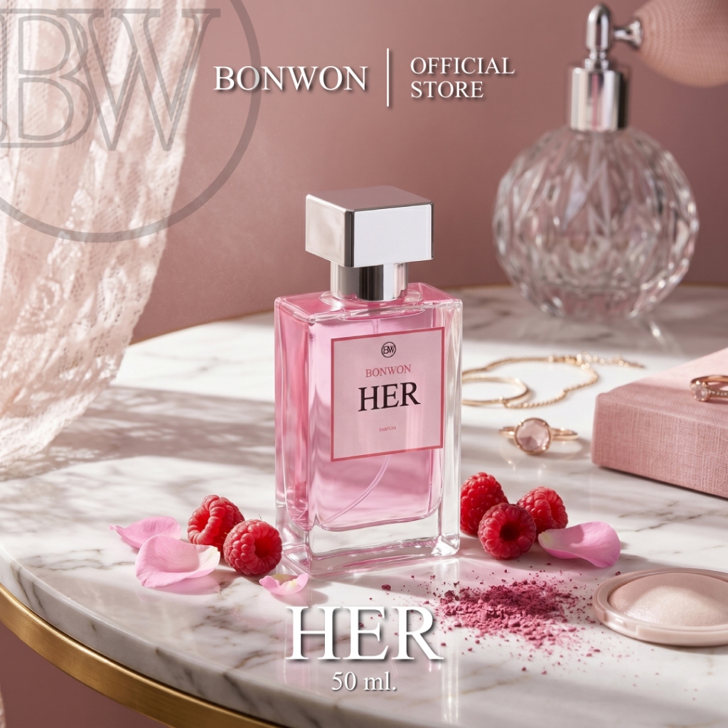 น้ำหอม BONWON กลิ่น HER ขนาด 50 ml | น้ำหอมผู้หญิงสวย หรู สดชื่น