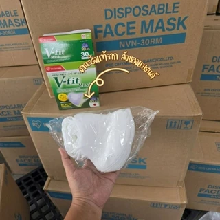 แท้จากโรงงานV-fit แม​ส​IRIS OHYAMAหน้าเรียว30ชิ้นรองรับการกรองฝุ่นPM2.5