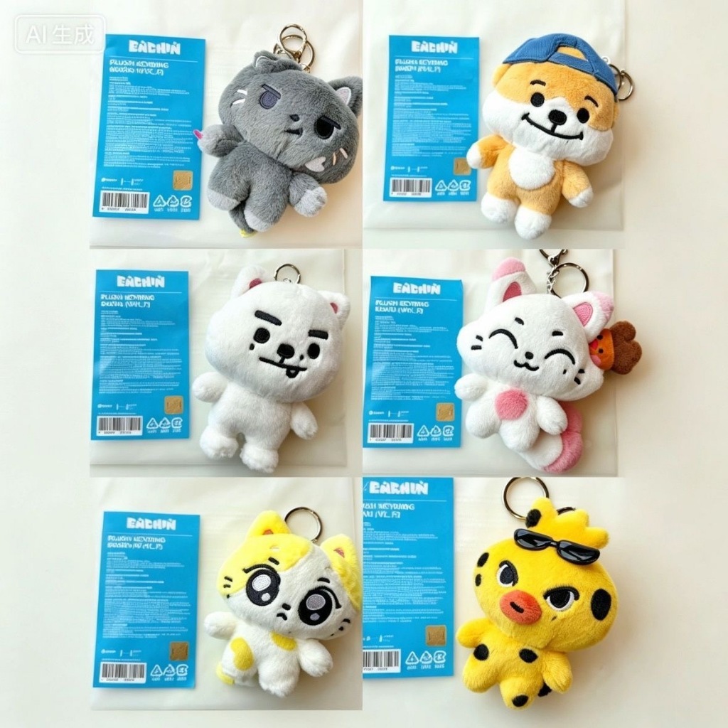 ไอเทมฮิต ตุ๊กตาห้อยกระเป๋า ENHYPEN Plush Keychain ขนฟู (Jay/Jake/Sunghoon/Jungwon)