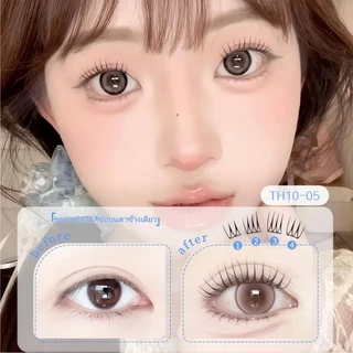 Minidarling💥🇹🇭(ร้านไทย)ขนตาปลอมมีกาวในตัว ไม่ต้องทากาว ขนตาปลอม สำหรับมือใหม่และทุกโอกาสขนตาสายฝอ