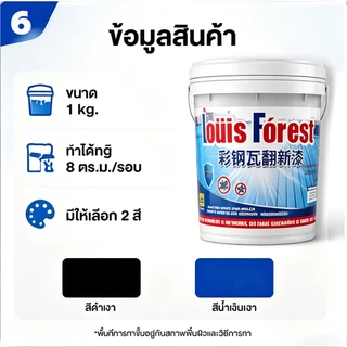สีทาเหล็ก สีทาโลหะ สีรีโนเวทเหล็ก สีกันสนิม กันน้ำ กันแดด แห้งเร็ว ไม่ต้องขัด หลังคาเมทัลชีท ประตู รั้วเหล็ก
