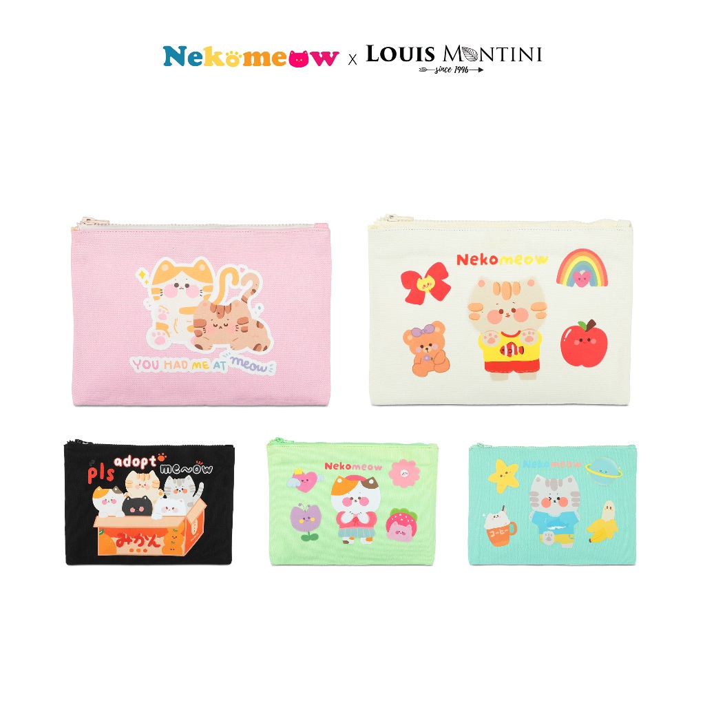 [Clearance sale] Louis Montini (ma tote) กระเป๋าใส่แท็บเล็ต ผ้าแคนวาสกันน้ำ กระเป๋าอเนกประสงค์ CVRS006 , CVRS007