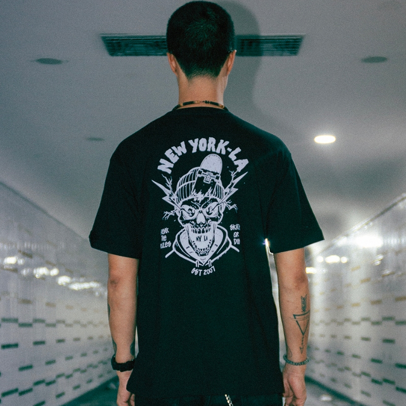 NYLA เสื้อยืด GRIND TILL DEATH TEE  SM26