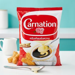 [สินค้าส่งด่วน] คาร์เนชั่นครีมเทียมข้นหวานชนิดถุง 2กก. CARNATION SBC POUCH 2 KG.