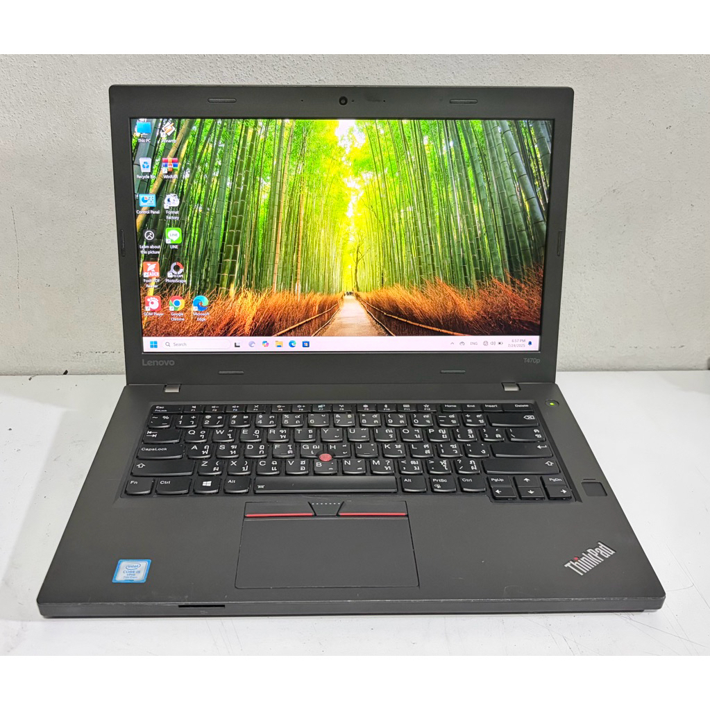 Lenovo T470p โน๊ตบุ๊ค Notebook มือสอง Core i5 Gen7 Pro Ram 8G SSD 240G จอ 14" สภาพสวย ฟรีเมาส์ไร้สาย