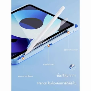เคสไอแพด gen11 case ipad หมุนได้ 360° หลังใส PU กันกระแทก พับตั้งได้ Gen10/11 Pro11 Air4/5/6/7