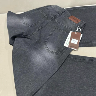 #403 (XS-6XL) jinjeans สีเทาเข้ม กางเกงยีนส์ขากระบอกใหญ่ baggy jeans