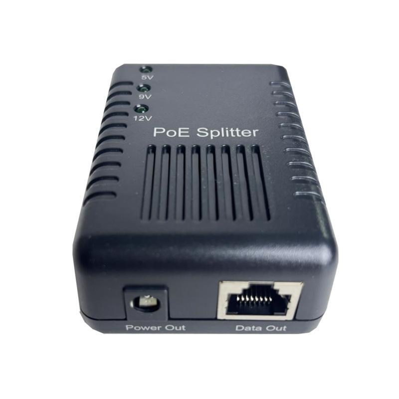 POE splitter Adapter 1G (10/100/1000M) 30W POE+ IEEE802.3 AF/AT Input POE / ปรับไฟ Output DC 5V/9V/1