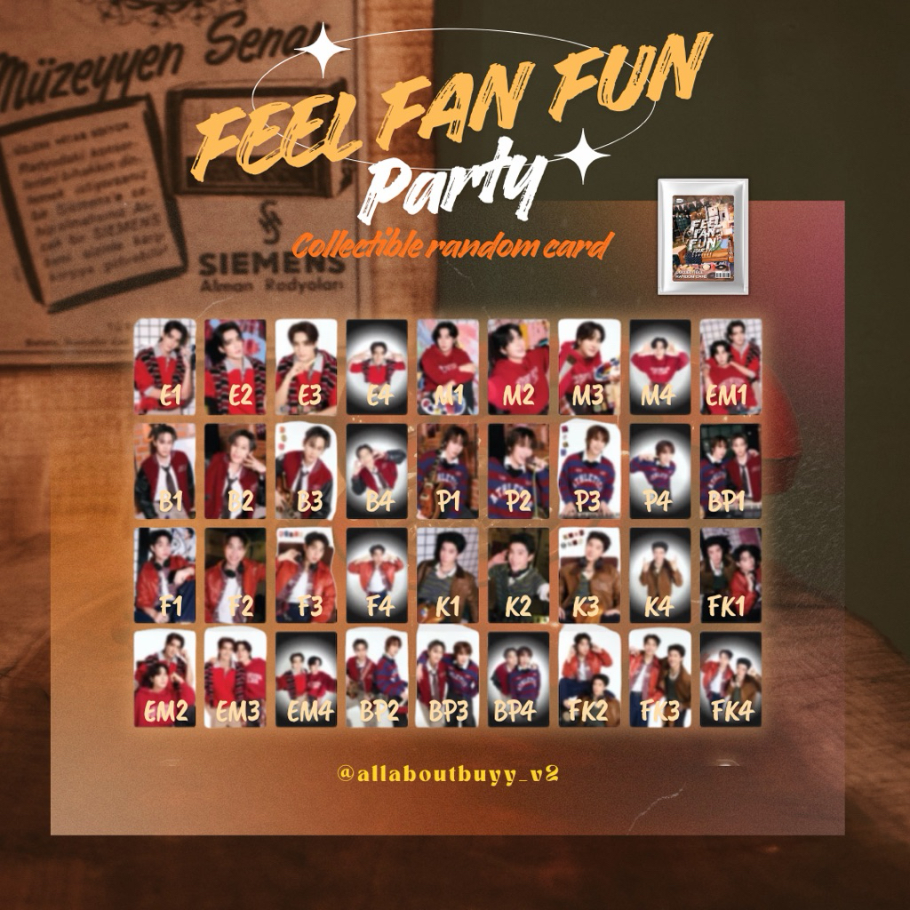 (พร้อมส่ง - แบบแยกการ์ด) | COLLECTIBLE RANDOM CARD | FEEL FAN FUN PARTY CONCERT #FFFPartyConcert2026