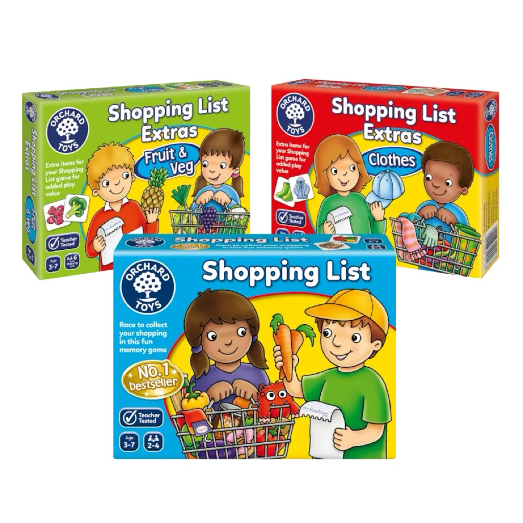 Orchard toys | Shopping List and Extras Packs 3 ชิ้น