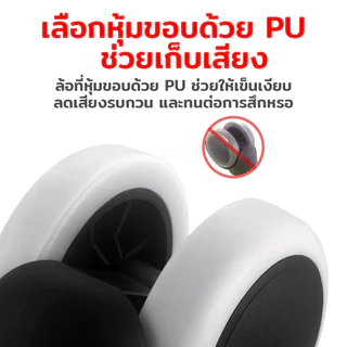 ล้อเก้าอี้สำนักงาน 2 นิ้ว หมุนได้ 360 องศา วัสดุไนล่อนทนทาน