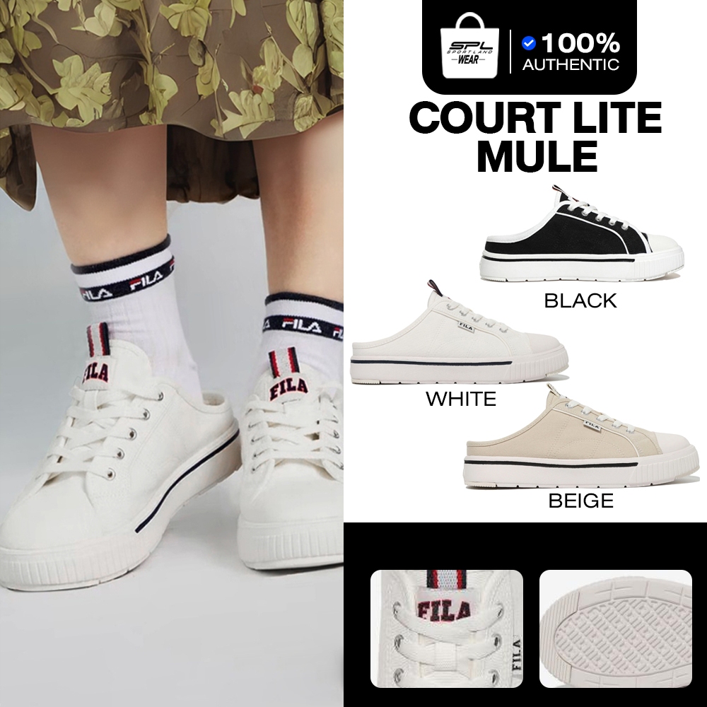 Fila Collection รองเท้าผ้าใบ รองเท้าแฟชั่น UX Court Lite Mule 1TM01782F-100 / 1TM01782F-920 / 1TM017