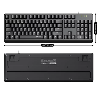 RAPOO USB Keyboard NK1900 แป้นพิมพ์ มีประสบการณ์การพิมพ์ที่ดี ดีไซน์กันน้ำ แป้นพิมพ์USB