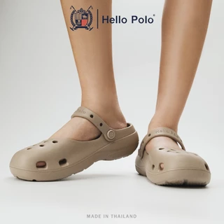 Hello Polo รองเท้าแฟชั่นผู้หญิง รองเท้าแมรี่เจน ทรงบัลเล่ต์ ดีไซน์เรียบง่าย กันลื่นและทนทาน EVA แฟชั่นฤดูร้อน HP8075