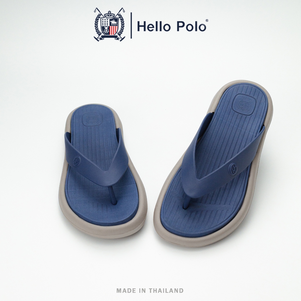 Hello Polo รองเท้าแตะผู้หญิง รองเท้าเปิดส้น พื้นนุ่มมาก เบาสบาย กันลื่น วัสดุEVA คลายเมื่อยเท้า รองเท้าไปทะเล HP8068