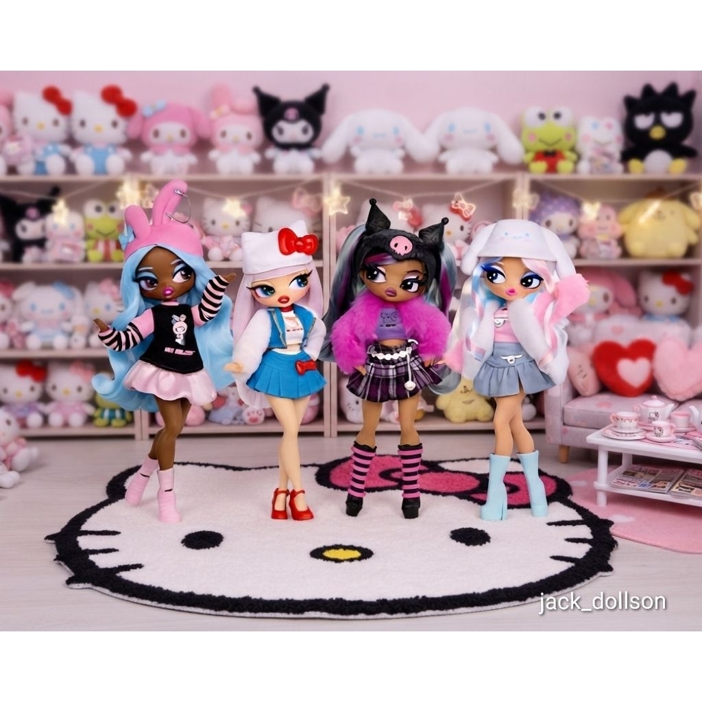 LOL OMG Loves Hello Kitty and Friends dolls ตุ๊กตาแอลโอแอล เฮลโหลคิตตี้และเพื่อนๆ สินค้าพร้อมส่งครับ