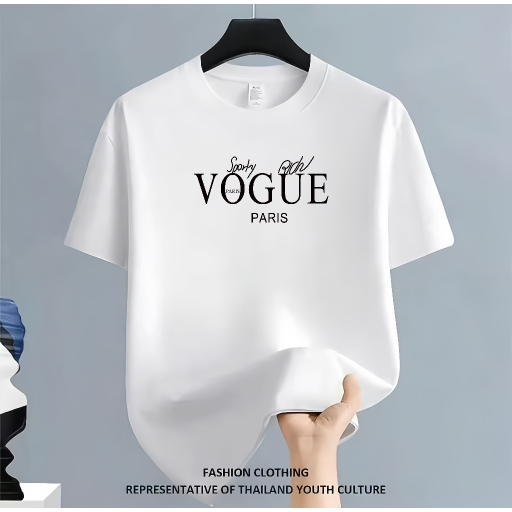 เสื้อ   -Oversize- ลายเรียบสวย สไตล์เกาหลีน่ารัก เสื้อยืดนิ่ม แขนสั้นแฟชั่น เนื้อผ้าดี