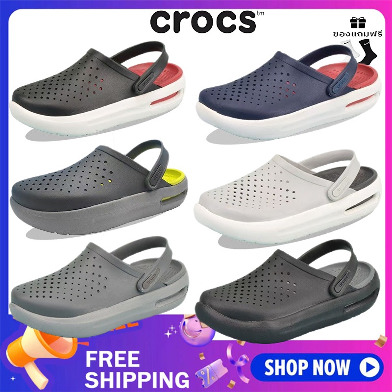 CROCS InMotion Clogรองเท้าลําลองสําหรับผู้ใหญ่ของแท้ 100%สวมใส่ได้ทั้งชายและหญิง