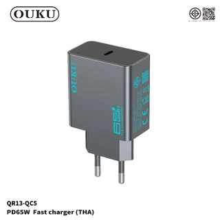 ชุดที่ชาร์จ OUKU QC5 หัวชาร์จ GaN PD65W Fast Charge USB-C ชุดชาร์จพร้อมสาย Type-C iOS