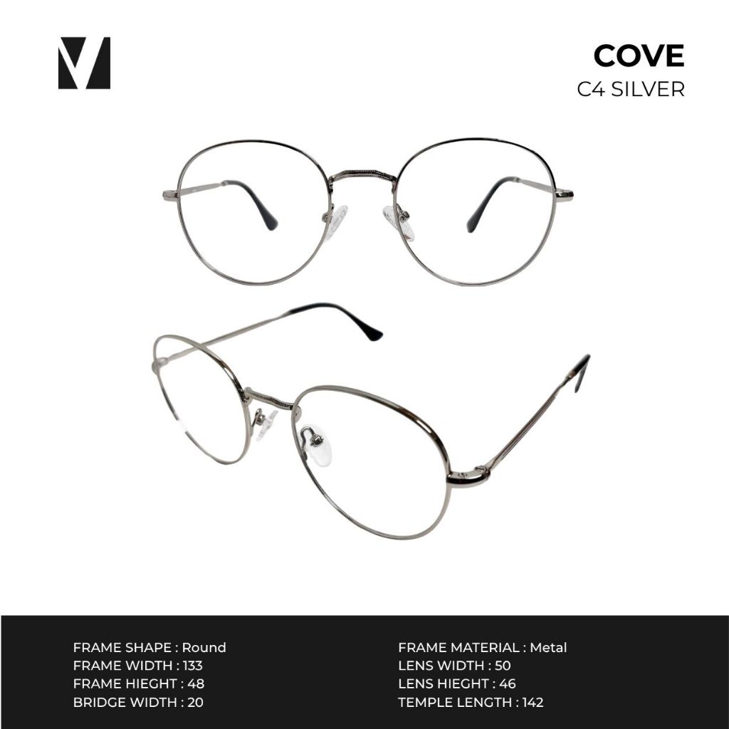 vanta. إطار نظارة معدني دائري COVE — صورة 5