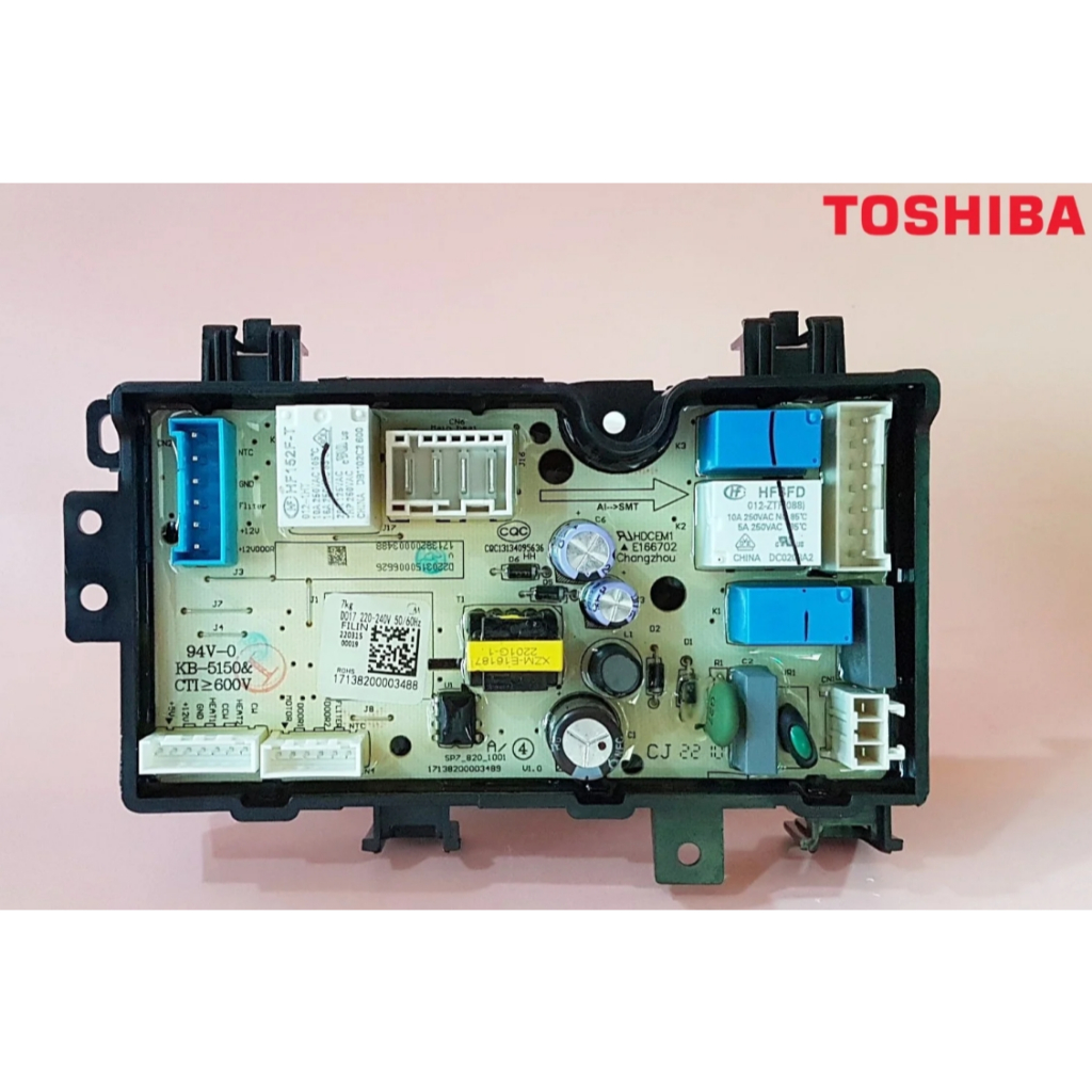 อะไหล่เเท้ศูนย์/เมนบอร์ดเครื่องอบผ้าโตชิบา/PCB TOSHIBA/F17138200003488ใช้กับรุ่นTD-H80SET :TD-H80SET