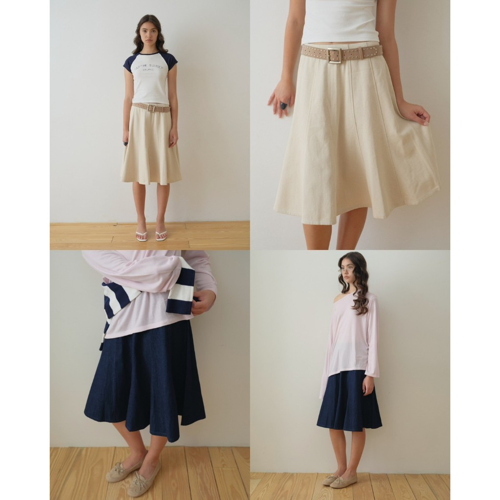 Before Sunset | Miss Denim Midi Skirt | กระโปรงยีนส์ทรงมิดิ