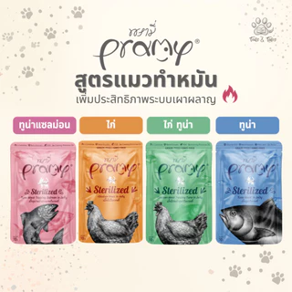 [ยกโหล] Pramy พรามี่ อาหารเปียกแมว สูตร Functional ในเจลลี่ ขนาด 70 กรัม [12 ซอง]