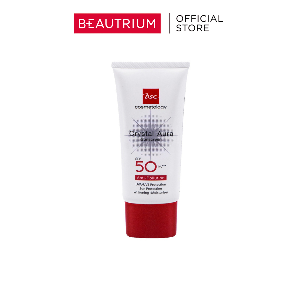 BSC Crystal Aura Sunscreen Anti-Pollution SPF50 PA+++ กันแดด 20g