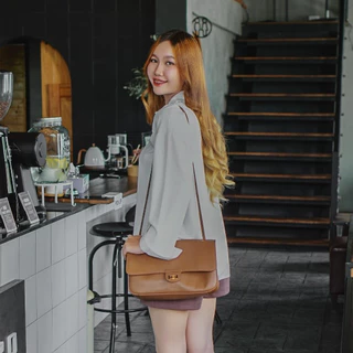 [ LoveGood ] Ciel กระเป๋าสะพาย Flap Bag หนังวัวแท้ 13" Shoulder Bag กระเป๋าผู้หญิง