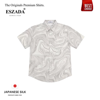เสื้อฮาวายพรีเมียมผ้าไหมญี่ปุ่นลายคาเรร่า (HA72) Eszada-the Original Premium Hawiian Shirt Made of Japanese Silk.