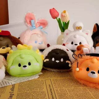 พวงกุญแจสกุชชี่ MOLYNK x Bunny Leap UNIGO Happy Parade