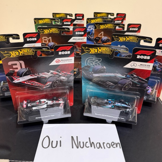 พร้อมส่งจากไทย🏎️ โมเดลรถ F1 HotWheels Premium ชองแท้ 100%