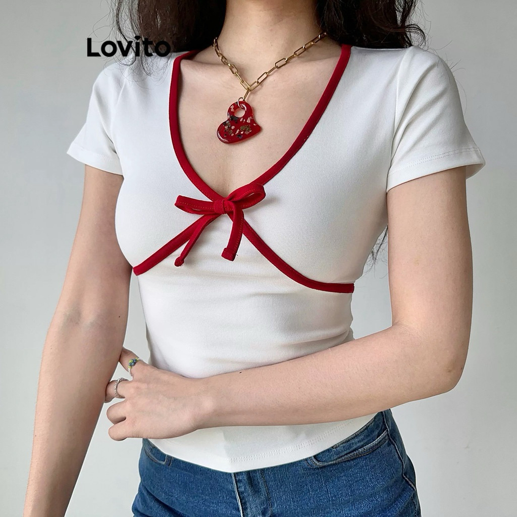 (Used) LOVITO: เสื้อครอปผู้หญิง (M)
