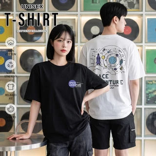 พร้อมส่ง เสื้อยืดพิมพ์ลาย "Space"