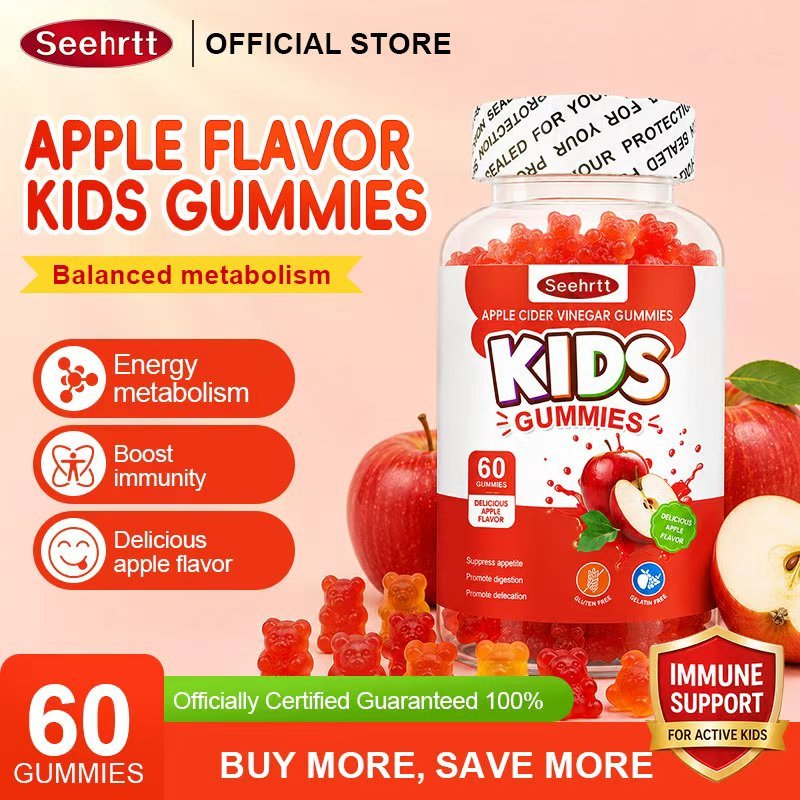 Seehrtt Apple Cider Vinegar Gummies วิตามินแอปเปิ้ลไซเดอร์ Apple Cider Vinegar เม็ด