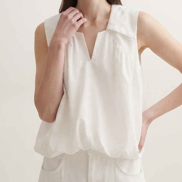 TANGO TANGERINE - TAIKA TOP เสื้อแขนกุด ทรงหลวม