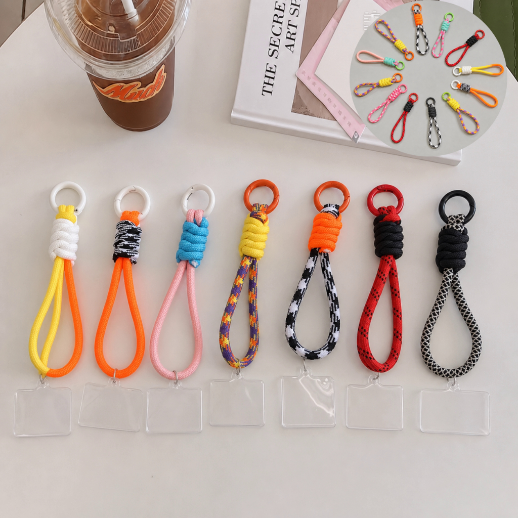 Phone Lanyard สายคล้องโทรศัพท์มือถือ แบบเชือกถัก สไตล์เกาหลี น่ารัก แฟชั่น 1 ชิ้น