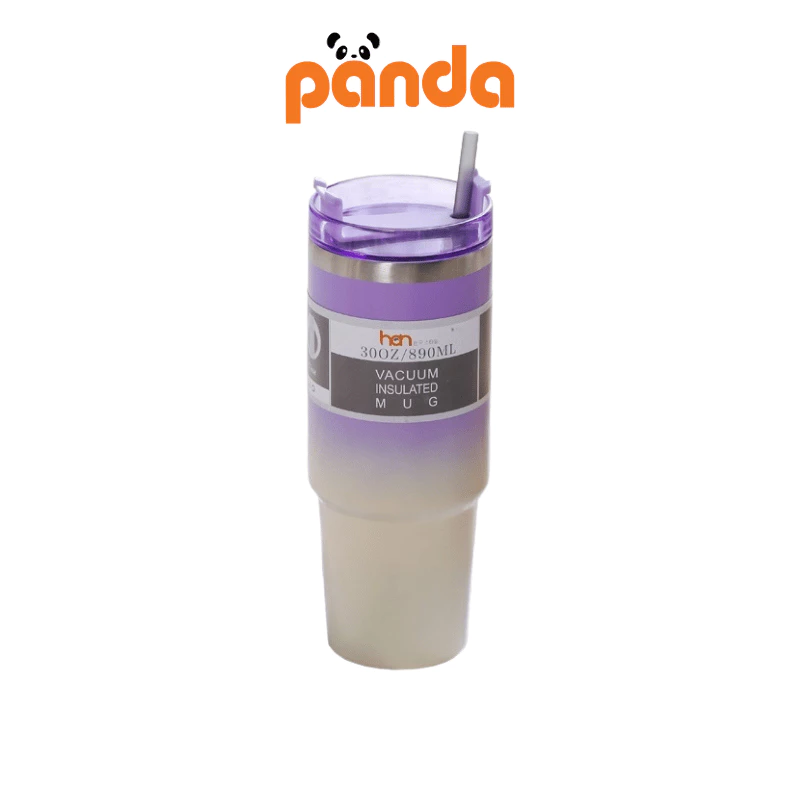 HAN แก้วเก็บความเย็น สเตนเลสแท้ ขนาด 30 ออนซ์900ml แถมหลอดมาในตัว พร้อมส่งจากไทย สินค้าจริง