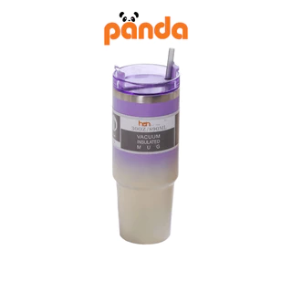 HAN แก้วเก็บความเย็น สเตนเลสแท้ ขนาด 30 ออนซ์900ml แถมหลอดมาในตัว พร้อมส่งจากไทย สินค้าจริง