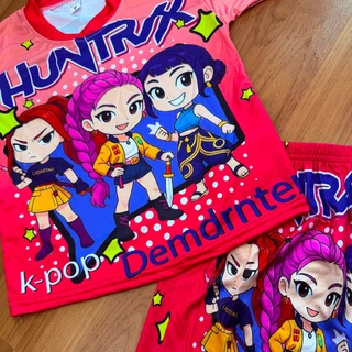 ชุดเด็กผ้าไมโคร ลายการ์ตูน Size S-M สกรีนสวยผ้ามัน 1-5 ขวบ ชุดหมูเด้ง ชุดลาบูบู้ การ์ตูนเด็ก