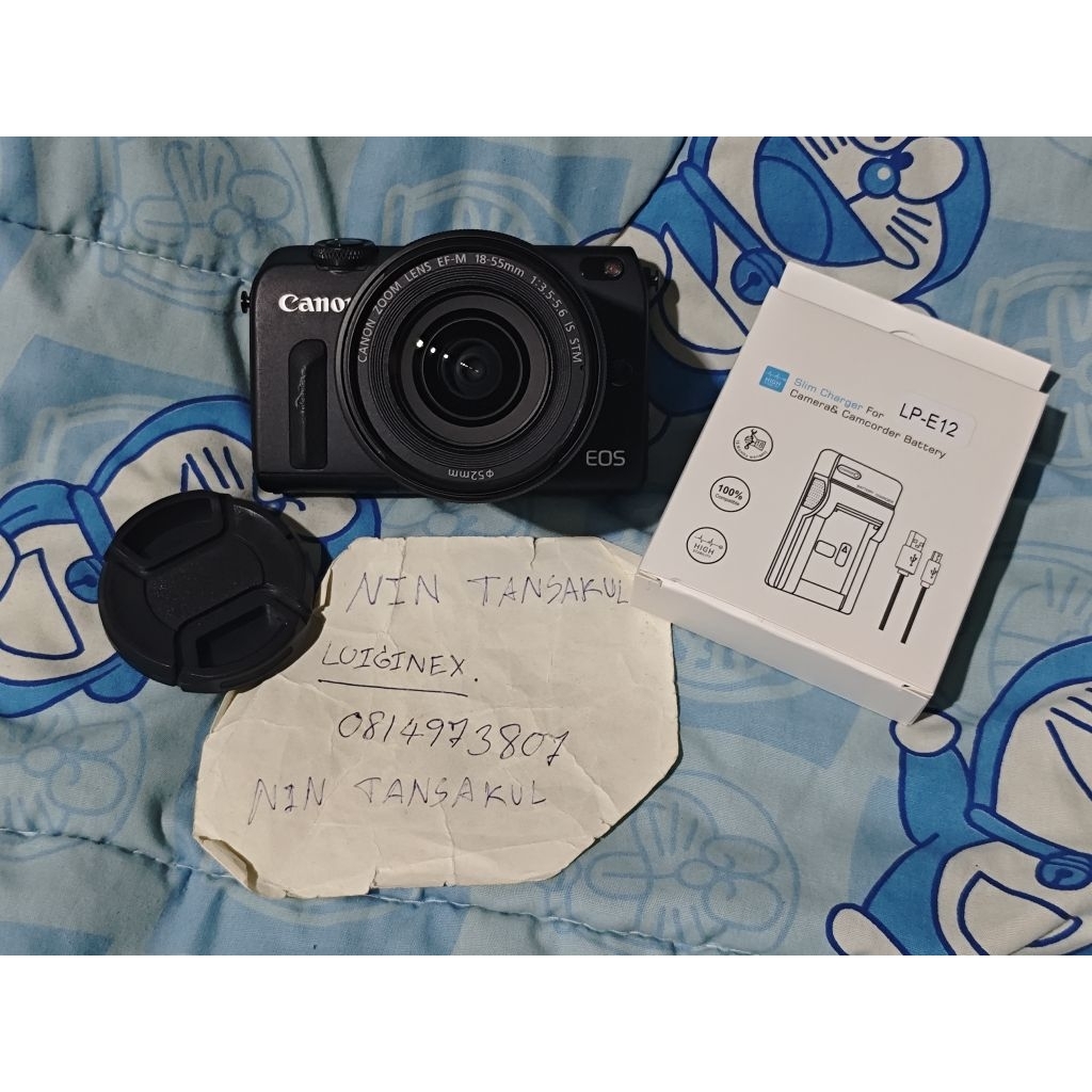 ขายกล้อง Canon Eos M2 + เลนส์ Canon 18-55 is stm มีแค่ตัวกล้อง เลนส์ แบตเตอรี่ ที่ชาร์จ ไม่มีสายคล้อ