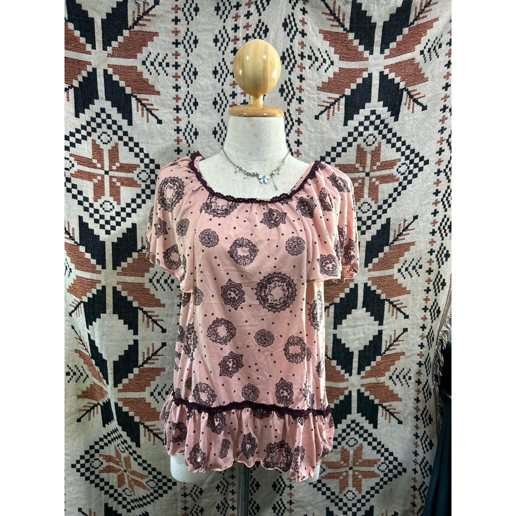 เสื้อแบรนด์ axes femme มือสองญี่ปุ่น น่ารัก