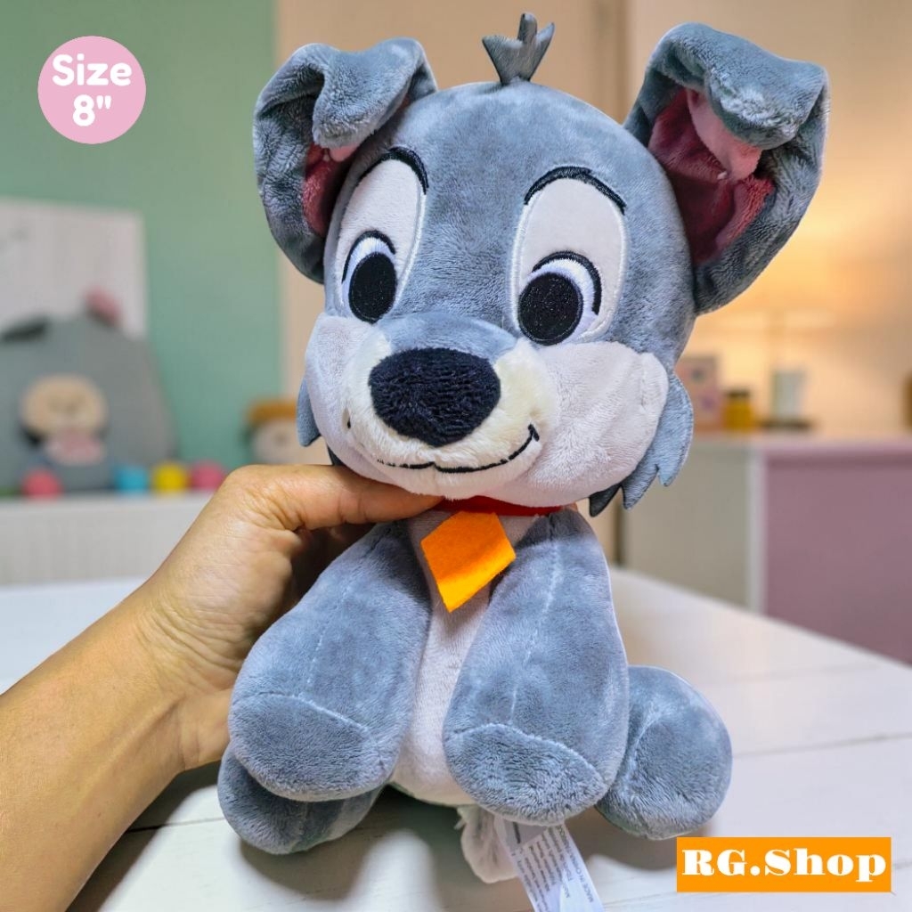 ✅พร้อม​ส่ง​✅​ตุ๊กตา​หมาทรัมป์ Disney - Lady and The Tramp - Cute Baby Tramp Plush