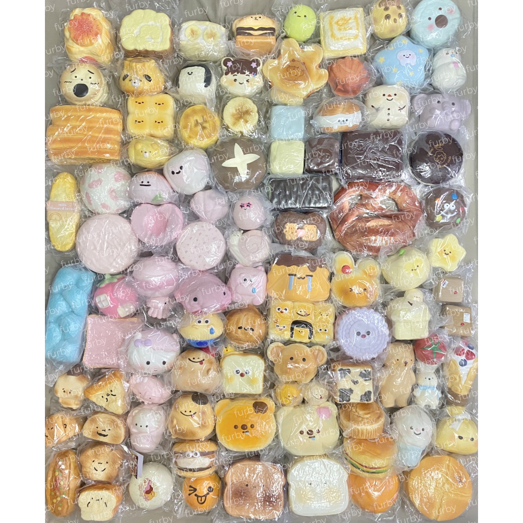 (❗️เติมครึ่งโลใหญ่/เล็ก❗️มีมากกว่าในภาพ/พร้อมส่งในไทย) สกุชชี่ Squishy Mido, Lisa, 3an, Sweetbuns, Kiibru Nunu Hachimi