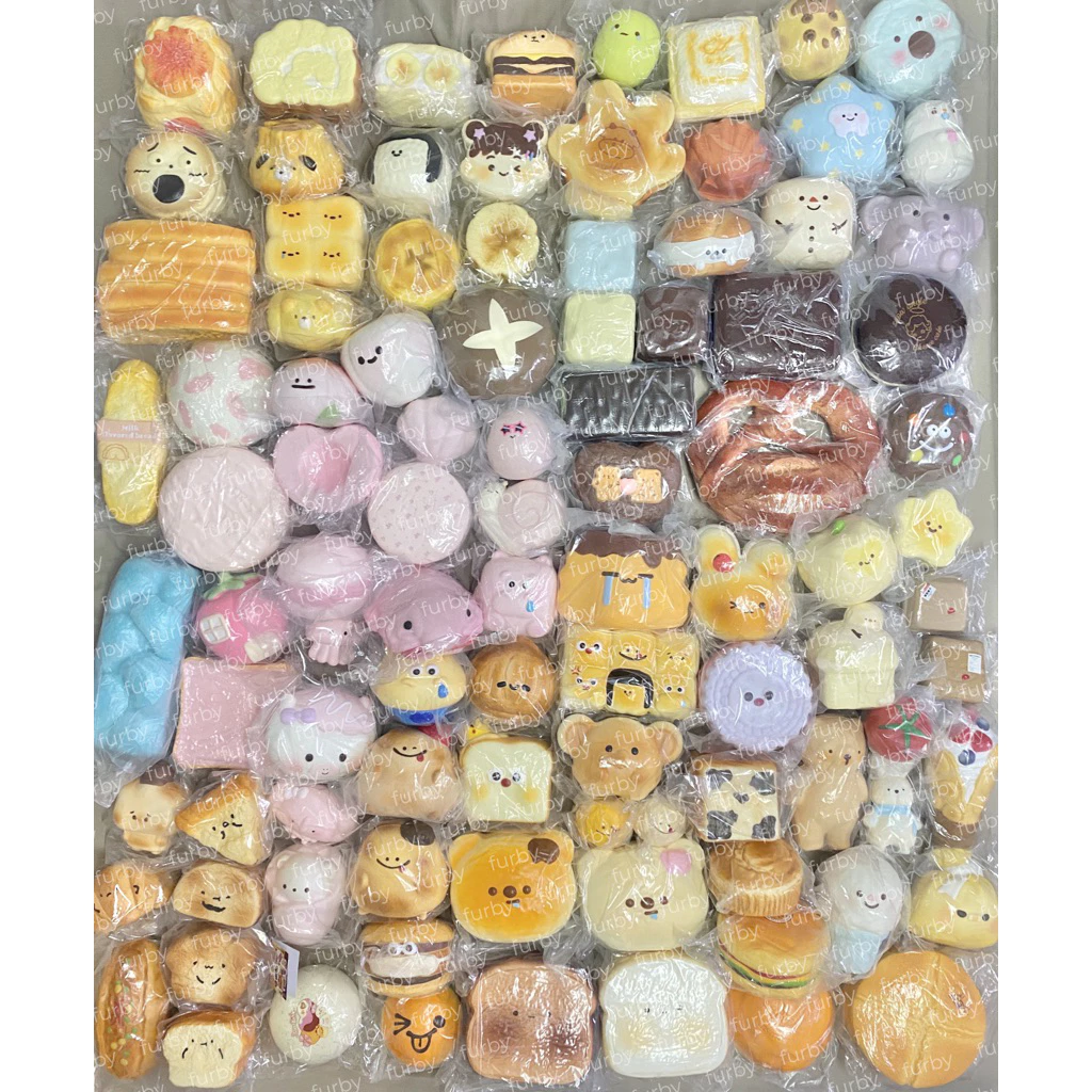 (❗️เติมครึ่ง 3an/เบเกอรี่❗️มีมากกว่าในภาพ/พร้อมส่งในไทย) สกุชชี่ Squishy Mido, Lisa, 3an, Sweetbuns, Kiibru Nunu Hachimi