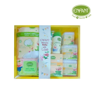ENFANT (อองฟองต์) Welcome Baby with Love Set ส่งต่อความรักให้เจ้าตัวน้อย ใช้ได้ตั้งแต่เด็กแรกเกิด 1เซ็ต/8ไอเทม