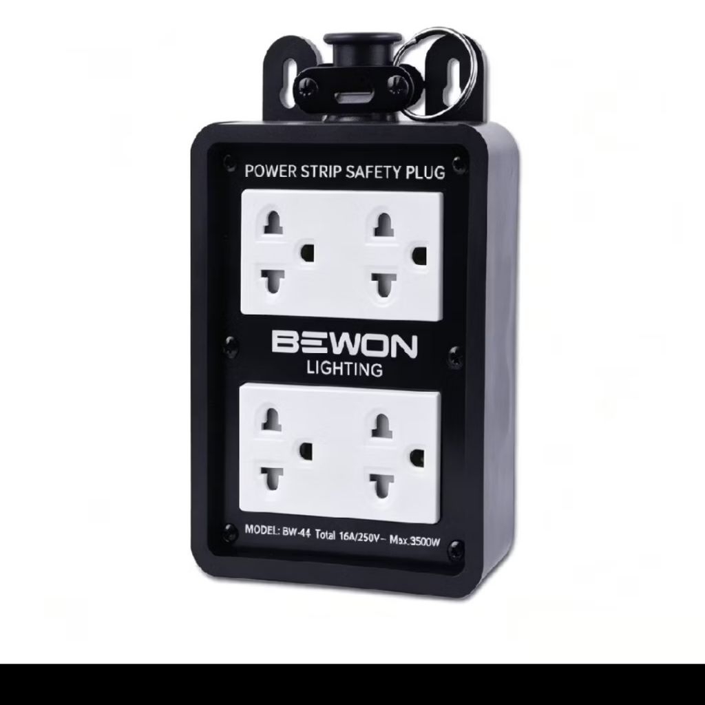 บล็อคยาง BEWON พร้อมปลั๊กกราวด์คู่ รุ่น BW-22 และ BW-44